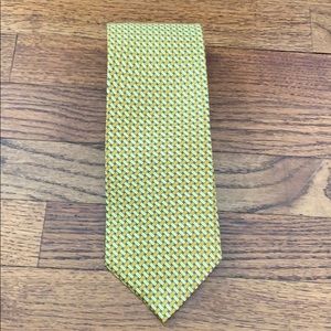 Brand new gold and blue criss-cross tie from China